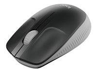 Logitech M190 - Mus - optisk - 3 knapper - trådløs - USB trådløs mottaker - mellomgrå 910-005906