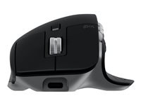 Logitech Master Series MX Master 3S for Mac - Mus - ergonomisk - optisk - 7 knapper - trådløs - Bluetooth, 2.4 GHz - romgrå - for Apple MacBook 910-006571