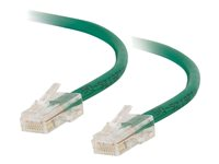 C2G Cat5e Non-Booted Unshielded (UTP) Network Patch Cable - Koblingskabel - RJ-45 (hann) til RJ-45 (hann) - 3 m - UTP - CAT 5e - flertrådet, uniboot - grønn 83064