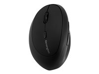 Kensington Pro Fit Ergo Wireless Mouse - Vertikal mus - ergonomisk - venstrehendt - 6 knapper - trådløs - 2.4 GHz K79810WW