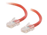 C2G Cat5e Non-Booted Unshielded (UTP) Network Crossover Patch Cable - Krysskabel - RJ-45 (hann) til RJ-45 (hann) - 5 m - UTP - CAT 5e - flertrådet, uniboot - rød 83336