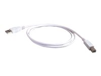 C2G - USB-kabel - USB (hann) til USB-type B (hann) - USB 2.0 - 2 m - hvit 81561