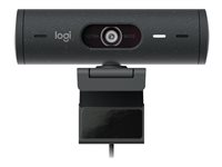 Logitech BRIO 500 - Nettkamera - farge - 1920 x 1080 - 720p, 1080p - lyd - USB-C 960-001422