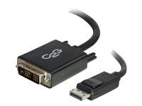 C2G 2m DisplayPort to Single Link DVI-D Adapter Cable M/M - DP to DVI - Black - DisplayPort-kabel - DisplayPort (hann) til DVI-D (hann) - 2 m - svart 84329