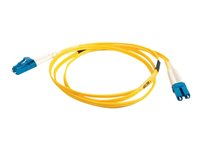 C2G LC-LC 9/125 OS1 Duplex Singlemode PVC Fiber Optic Cable (LSZH) - Koblingskabel - LC-enkeltmodus (hann) til LC-enkeltmodus (hann) - 7 m - 7 m - fiberoptisk - dupleks - 9 / 125 micron - OS1 - halogenfri - gul 85608