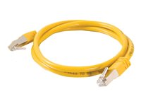 C2G Cat5e Booted Shielded (STP) Network Patch Cable - Koblingskabel - RJ-45 (hann) til RJ-45 (hann) - 10 m - STP - CAT 5e - formstøpt - gul 83821