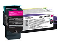 Lexmark - Ekstra høy ytelse - magenta - original - tonerpatron LCCP, LRP - for Lexmark C544, C546, X544, X546, X548 C544X1MG