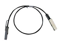 Cisco - 40GBase-CR4-direktekoblingskabel - QSFP+ til QSFP+ - 1 m - toakset - passiv - beige - gjenfabrikert - for Nexus 93108TC-EX, 93180YC-FX, 9336C-FX2, 9372PX-E QSFP-H40G-CU1M-RF