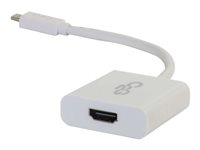 C2G USB 3.1 USB C to HDMI Audio/Video Adapter - USB Type C to HDMI White - Ekstern videoadapter - USB 3.1 - HDMI - hvit 80516