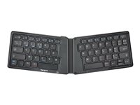 Targus - Tastatur - bakteriedrepende middel - trådløs - Bluetooth 5.1 - AZERTY - Fransk - svart - B2B AKF003FR