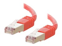 C2G Cat5e Booted Shielded (STP) Network Patch Cable - Koblingskabel - RJ-45 (hann) til RJ-45 (hann) - 4 m - STP - CAT 5e - formstøpt - rød 83793