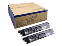 Brother TN329BK - 2-pack - svart - original - tonerpatron - for Brother DCP-L8450CDW, HL-L8350CDW, HL-L8350CDWT, MFC-L8850CDW TN329BKTWIN