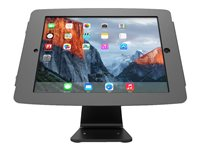 Compulocks iPad Pro 11" (1-4th Gen) Space Enclosure Rotating Counter Stand - Monteringssett (stativfot, spindel, hus, trimmesett, 2 nøkler) - for nettbrett - låsbar - svart - skjermstørrelse: 11" - veggmonterbar, skranketopp - for Apple 11-inch iPad Pro (1. generasjon, 2. generasjon, 3. generasjon, 4. generasjon) 303B211SENB