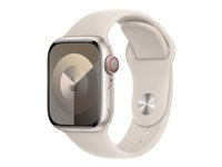 Apple - Bånd for smart armbåndsur - 41 mm - S/M-størrelse - stjernelys MT2U3ZM/A