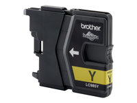 Brother LC985Y - Gul - original - blister med lyd-/elektromagnetisk alarm - blekkpatron LC985YBPDR