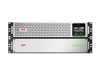 APC Smart-UPS On-Line - UPS (kan monteres i rack) - AC 220/230 V - 2700 watt - 3000 VA - USB, Ethernet 10/100/1000, serial - utgangskontakter: 8 - 4U - 1.83 m kabel - svart, sølv - med APC UPS Network Management Card SRTL3000RM4UXLI-NC