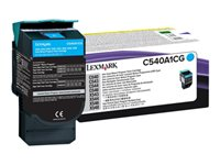 Lexmark - Cyan - original - tonerpatron LCCP, LRP - for Lexmark C540, C543, C544, C546, X543, X544, X546, X548 C540A1CG
