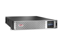 APC Smart-UPS Lithium Ion - UPS (kan monteres i rack) - linjeinteraktiv, 8x IEC C13, 1x IEC C19, SmartConnect+SmartSlot, AVR, LCD - AC 220/230/240 V - 2700 watt - 3000 VA - RS-232, USB, RJ-45 - utgangskontakter: 9 - 2U - sølv, svart med sølvfasfront SMTL3000RMI2UC