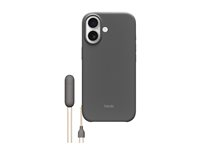 Beats - Baksidedeksel for mobiltelefon - med stativ - MagSafe-samsvar - polykarbonat - granittgrå - for iPhone 17 MGY54LL/A