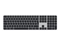 Apple Magic Keyboard with Touch ID and Numeric Keypad - Tastatur - trådløs - Bluetooth, USB-C - QWERTY - Dansk - svarte nøkler MMMR3DK/A