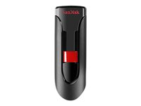 SanDisk Cruzer Glide - USB-flashstasjon - 128 GB - USB 2.0 SDCZ60-128G-B35