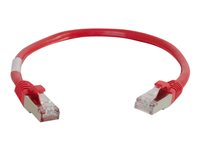 C2G Cat5e Booted Shielded (STP) Network Patch Cable - Koblingskabel - RJ-45 (hann) til RJ-45 (hann) - 2 m - STP - CAT 5e - formstøpt - rød 83791