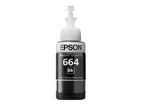 Epson T6641 - 70 ml - svart - original - blekkrefill - for Epson L386; EcoTank ET-2600, 2650, L121; EcoTank ITS L3050, L3060, L3070 C13T66414A