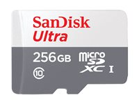 SanDisk Ultra - Flashminnekort - 256 GB - Class 10 - microSDXC UHS-I SDSQUNR-256G-GN3MN