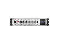 APC Smart-UPS Lithium Ion - UPS (kan monteres i rack) - linjeinteraktiv, 8x IEC C13, 1x IEC C19, SmartConnect+SmartSlot, AVR, LCD, med administrasjonskort for nettverk - AC 220/230/240 V - 2700 watt - 3000 VA - USB, serial, RJ-45 - utgangskontakter: 9 - 2U - svart med sølvfasfront SMTL3000RMI2UCNC