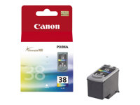 Canon CL-38 - 9 ml - farge (cyan, magenta, gul) - original - blekkpatron - for PIXMA iP1800, iP1900, iP2500, iP2600, MP140, MP190, MP210, MP220, MP470, MX300, MX310 2146B001