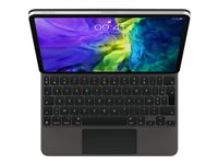 Apple Magic Keyboard - Tastatur og folioveske - med styrepute - bakbelysning - Apple Smart connector - QWERTY - Norsk - for Apple 10.9-inch iPad Air (4th gen, 5th gen), 11-inch iPad Air (M2), 11-inch iPad Pro (1st gen, 2nd gen, 3rd gen, 4th gen) MXQT2H/A