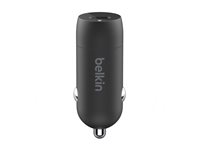 Belkin BoostCharge - Bilstrømadapter - 30 watt - 3 A - Fast Charge, Power Delivery 3.1 (24 pin USB-C) - svart CCA004BT1MBK-B5