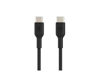 Belkin BoostCharge - USB-kabel - 24 pin USB-C (hann) til 24 pin USB-C (hann) - 1 m - svart CAB003BT1MBK