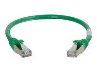 C2G Cat5e Booted Shielded (STP) Network Patch Cable - Koblingskabel - RJ-45 (hann) til RJ-45 (hann) - 15 m - STP - CAT 5e - formstøpt - grønn 83836