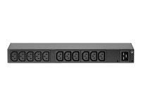 APC Basic Rack PDU AP6020A - Strømfordelerenhet (kan monteres i rack) - AC 100-240 V - inngang: IEC 60320 C20 - utgangskontakter: 13 (power IEC 60320 C13) - for P/N: SMTL1000RMI2UC, SMX1000C, SMX1500RM2UC, SMX1500RM2UCNC, SMX750C, SMX750CNC AP6020A