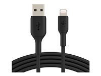Belkin BoostCharge - Lightning-kabel - Lightning hann til USB hann - 2 m - svart CAA001BT2MBK