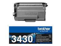 Brother TN3430 - Svart - original - tonerpatron - for Brother HL-L5000, L5050, L5100, L5200, L6450, MFC-L5700, L5750, L6800, L6900, L6950, L6970 TN3430