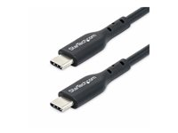 StarTech.com 13ft (4m) USB-C Charging Cable, USB C Cable, 60W 3A PD - USB-kabel - 24 pin USB-C (hann) til 24 pin USB-C (hann) - USB 2.0 - 5 / 9 / 12 / 15 / 20 V - 3 A - 4 m - USB Power Delivery (60W), passiv - svart USB2CC4MBKE