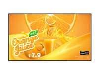 LG 55UH5Q-E - 55" Diagonalklasse UH5Q Series LED-bakgrunnsbelyst LCD-skjerm - intelligent skilting med Integrated Pro:Idiom - webOS - 4K UHD (2160p) 3840 x 2160 - Edge LED - svart 55UH5Q-E