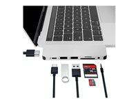 HyperDrive Solo 7-in-1 Hub - Dokkingstasjon - USB-C - HDMI GN21D-SILVER