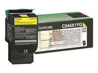 Lexmark - Ekstra høy ytelse - gul - original - tonerpatron LCCP, LRP - for Lexmark C544, C546, X544, X546, X548 C544X1YG