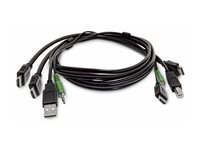 StarTech.com - Adapterkabel - TAA-samsvar - HDMI, 3,5 mm telefonjakk, USB-type A hann til HDMI, 3,5 mm telefonjakk, USB Type B hann SK2HDMMKVM10-TAA