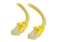 C2G Cat6 Booted Unshielded (UTP) Network Patch Cable - Koblingskabel - RJ-45 (hann) til RJ-45 (hann) - 1.5 m - UTP - CAT 6 - formstøpt, uten hindringer, flertrådet - gul 83467