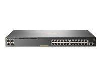 HPE Aruba 2930F 24G PoE+ 4SFP+ TAA - Switch - L3 - Styrt - 24 x 10/100/1000 (PoE+) + 4 x 1 Gigabit / 10 Gigabit SFP+ (opplink) - rackmonterbar - PoE+ (370 W) - TAA-samsvar JL263A#ABB