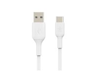 Belkin BoostCharge - USB-kabel - 24 pin USB-C (hann) til USB (hann) - 2 m - hvit CAB001BT2MWH