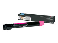 Lexmark - Ekstra høy ytelse - magenta - original - tonerpatron LCCP - for Lexmark C950DE, C950dte C950X2MG