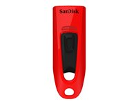 SanDisk Ultra - USB-flashstasjon - 32 GB - USB 3.0 - rød SDCZ48-032G-U46R