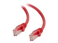 C2G Cat5e Booted Unshielded (UTP) Network Patch Cable - Koblingskabel - RJ-45 (hann) til RJ-45 (hann) - 1.5 m - UTP - CAT 5e - formstøpt, uten hindringer, flertrådet - rød 83222