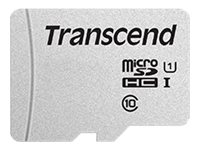 Transcend 300S - Flashminnekort (adapter inkludert) - 16 GB - UHS-I U1 / Class10 - microSDHC UHS-I TS16GUSD300S-A