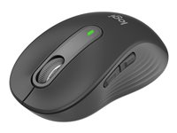 Logitech Signature M650 for Business - Mus - optisk - 5 knapper - trådløs - Bluetooth, 2.4 GHz - Logitech Logi Bolt USB-mottaker - grafitt 910-006274